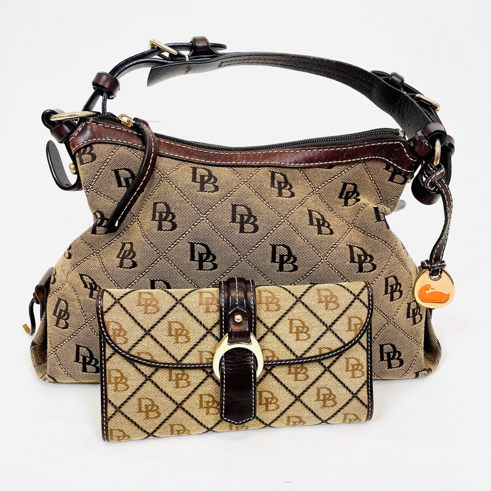 2-in-1 Dooney & Bourke Satchel Bag with a matching wallet